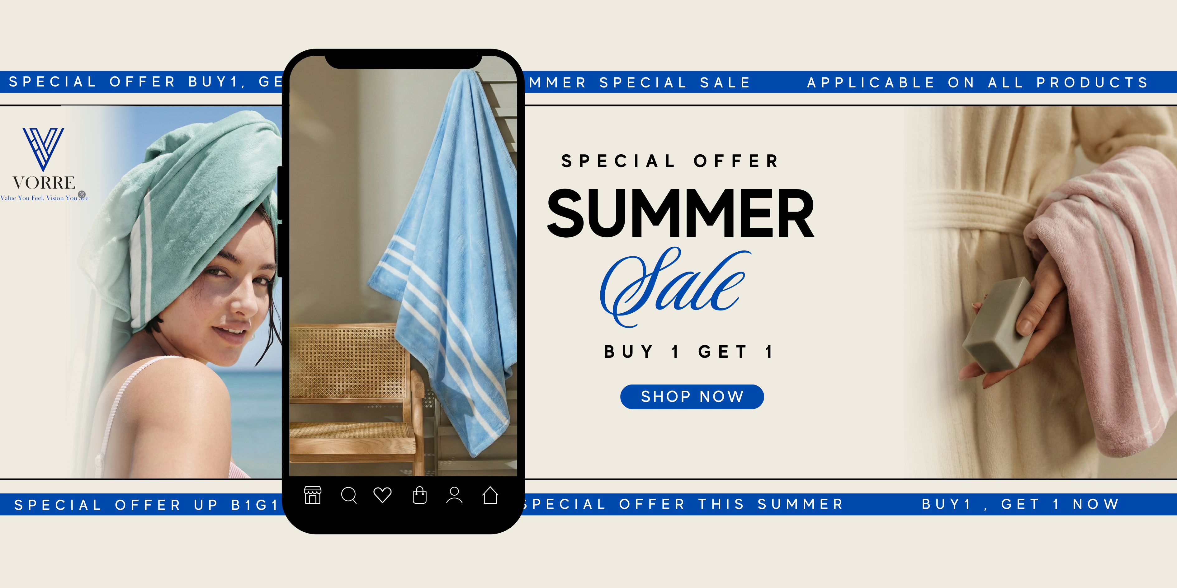 vorre buy 1 get 1 sale banner 