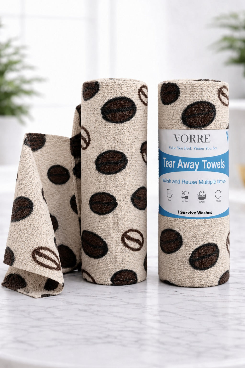coffee tear away towel