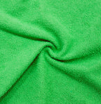 Bright green Vorre microfiber cleaning cloth, 30x30 cm absorbent multi-purpose towel.
