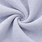 Light grey Vorre microfiber cleaning cloth, streak-free polishing cloth for delicate surfaces.