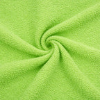 Lime green Vorre basic microfiber cleaning cloth, highly absorbent 320 GSM multi-surface utility cloth.