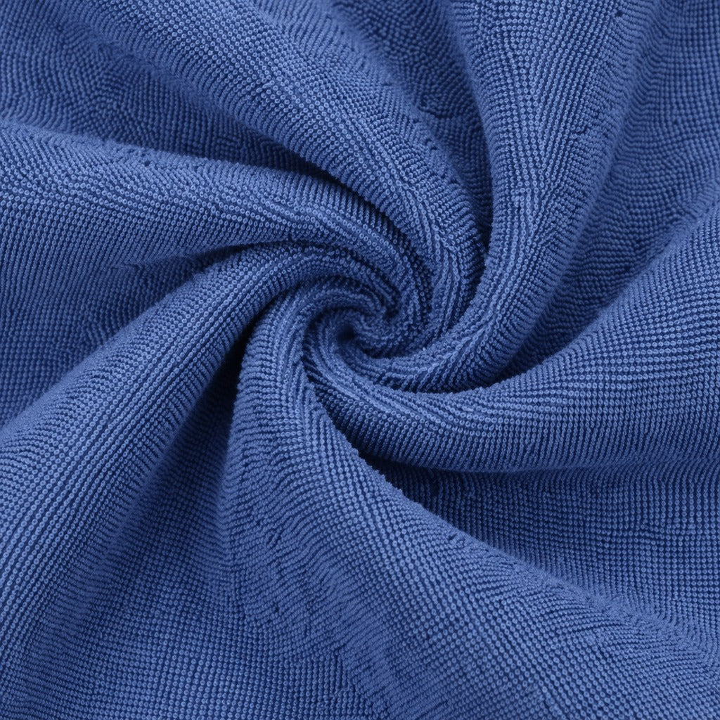 Slate blue Vorre microfiber cleaning cloth, heavy-duty 220 GSM durable kitchen towel.
